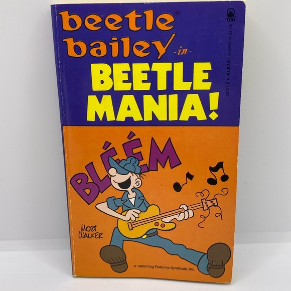 Beetle Bailey in Beetle Mania! By Mort Walker Scarce Rare Tor Humor Paperback - Picture 1 of 10